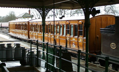 Victorian Coaches pause at Horsted Keynes